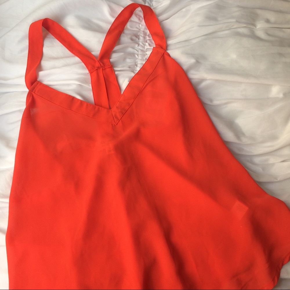 Orange Racerback Tank